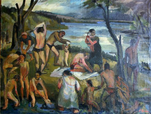 Swimmers 1934 oil on canvas 50x73